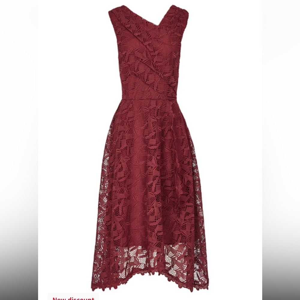 Gorgeous wine red lace dress NWT